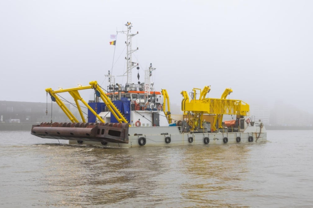 Het schip Pieter Coecke. Foto Jan De Nul
