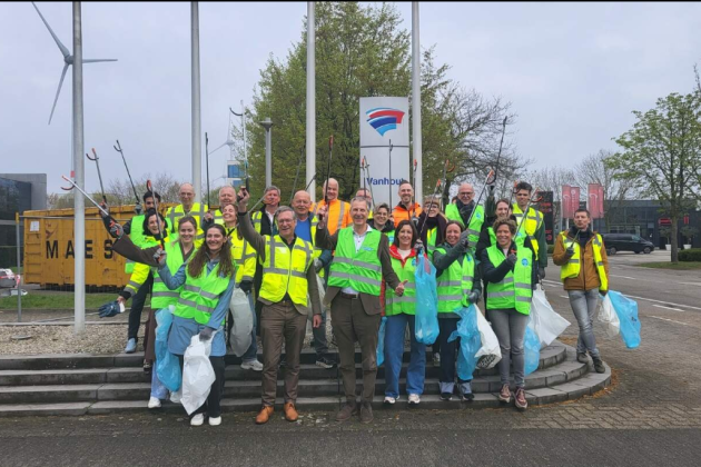 Kempense bedrijven ruimen voor achtste keer zwerfvuil op