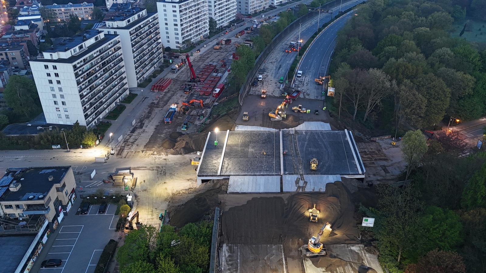 Stadsbader E313 Sterckhofslei na grondwerken