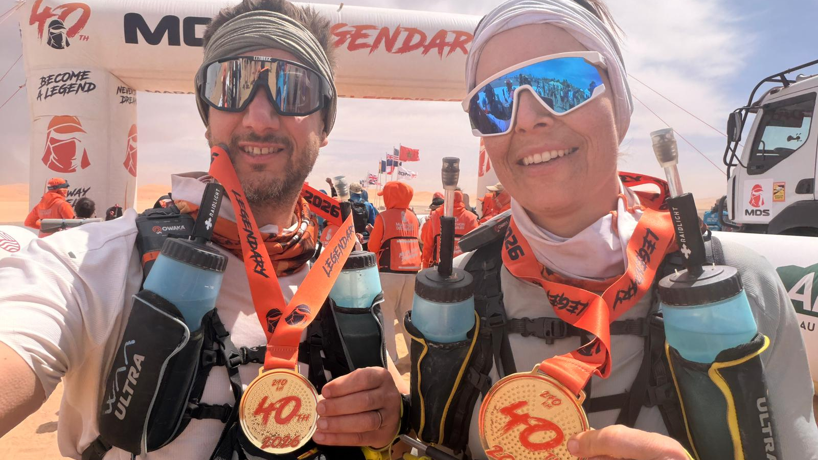 Van Hoecke aankomst marathon des sables