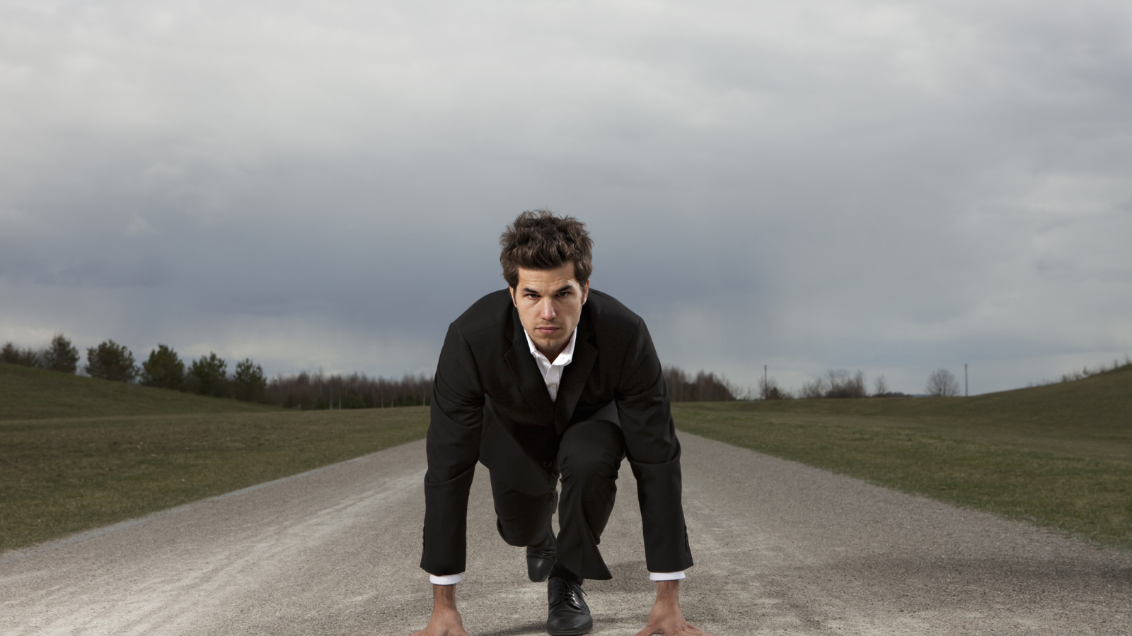 Businessman in Poleposition