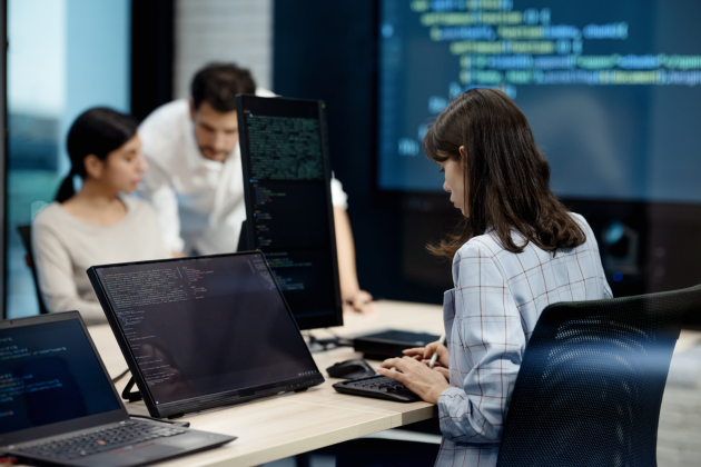 Quality assurance software testing and debugging to optimize development processes and evaluate software performance. Software development.