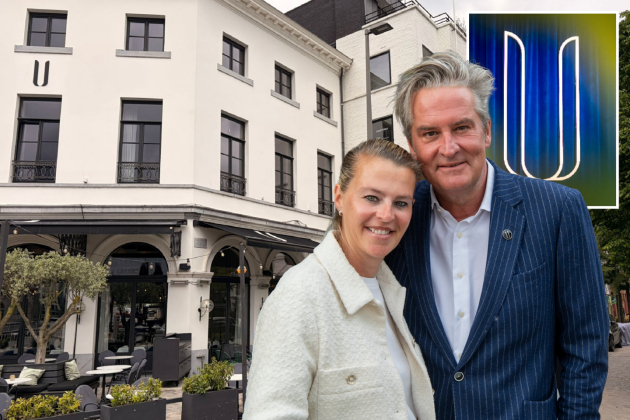 Hans Otten en zijn vrouw bij de opening van het boetiekhotel