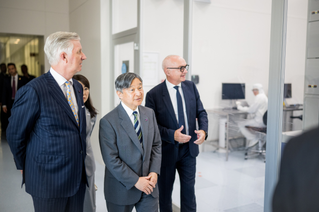 BELGIUM JAPAN STATE VISIT WEDNESDAY IMEC LEUVEN