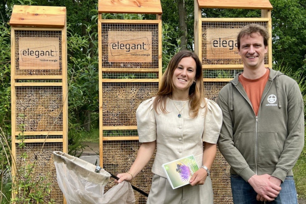 Babette Huberts van Elegant en Kristijn Swinnen van Natuurpunt