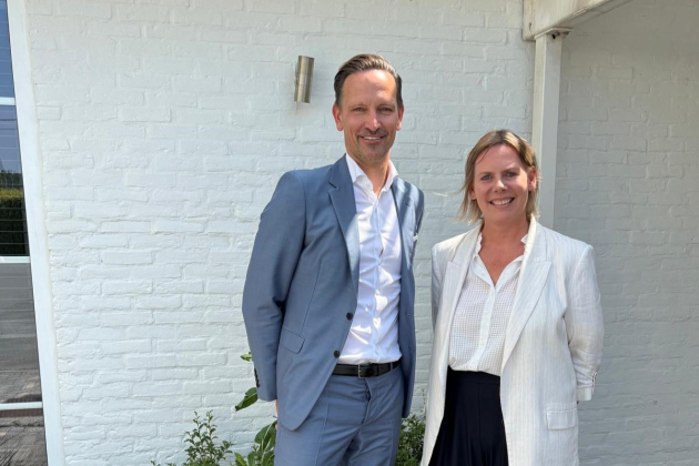CEO’s Jelle Geerits (Gerantis) en Sofie Spriet (Dewaele Vastgoedgroep)