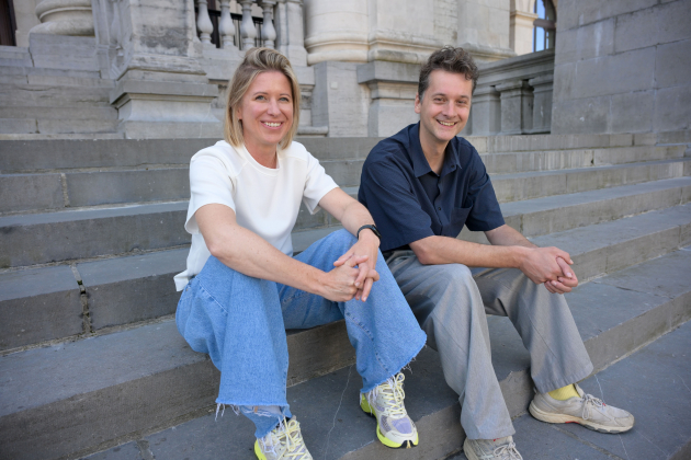 Leen Antheunis (CEO) en David Van Turnhout (curator).