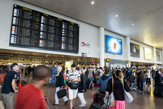 BRUSSELS AIRPORT ZAVENTEM VACATION BUSIEST DAY
