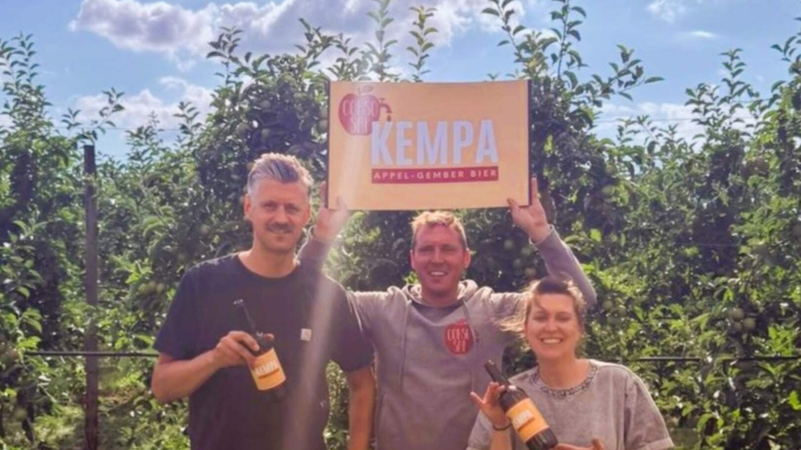 Brouwerij Het Nest en Corso Sap lanceren fruitbier met appel en gember