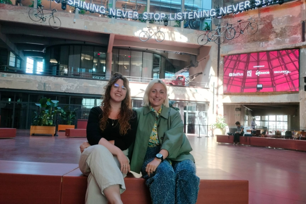 Festivaldirecteur Enya Steenssens en CEO van Wintercircus Dorien Van Steenberge