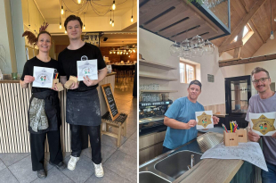 Zowel pizzeria Mangia in Poederlee links als koffiehuis Mils Maalderij in Gierle kregen het label Kindvriendelijke Horeca in de gemeente Lille_