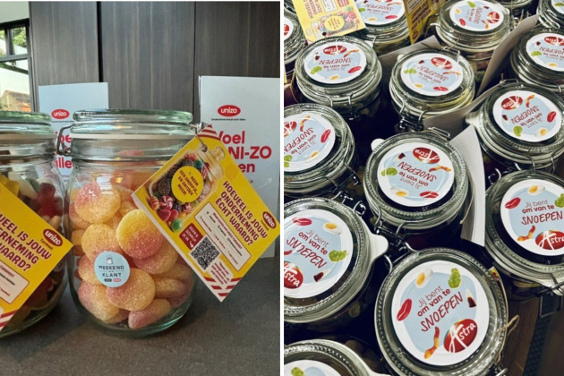 Astra Sweets deelt honderd snoeppotten uit aan Turnhoutse handelaars