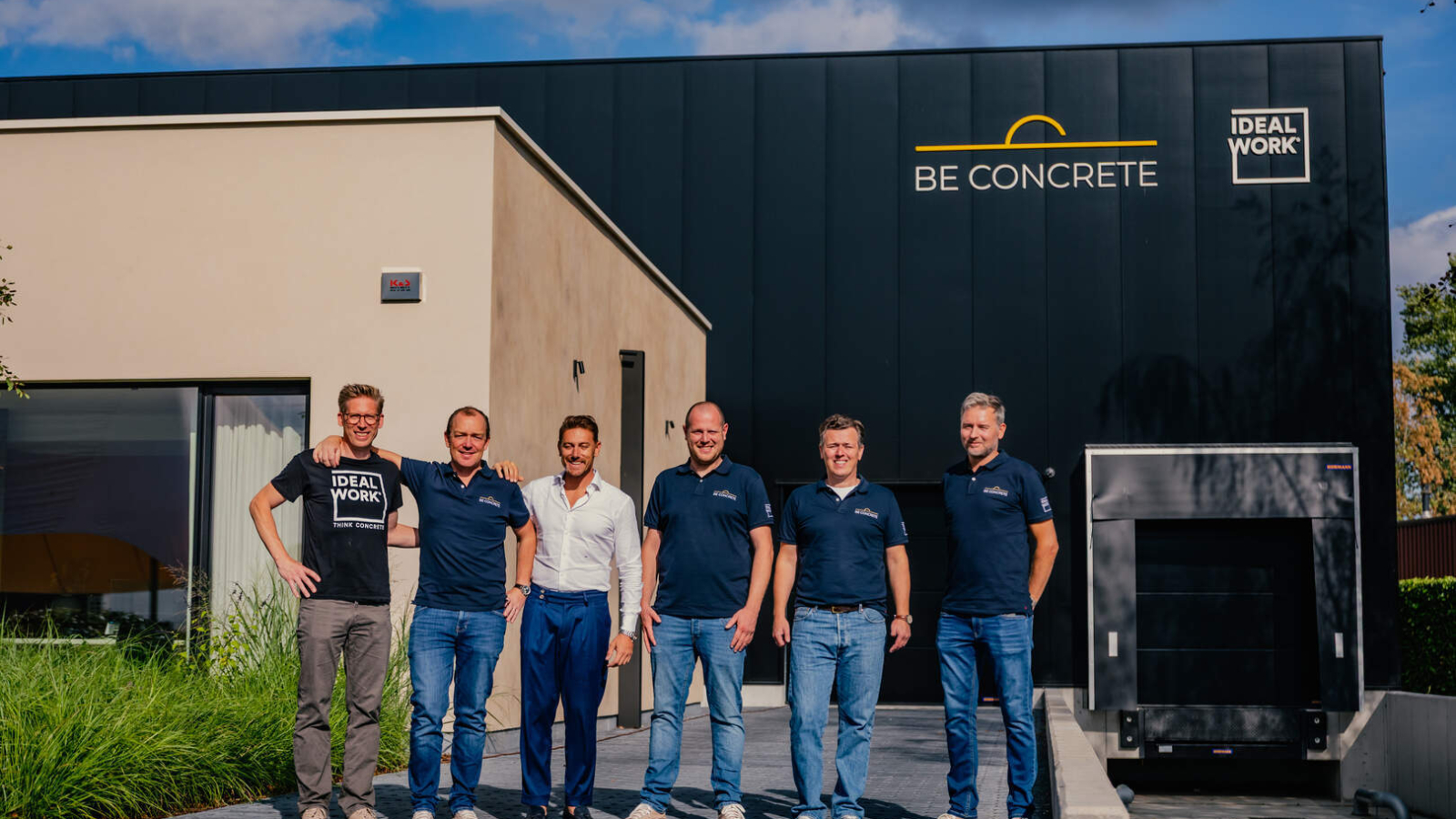Be Concrete opent toonzaal, magazijn en opleidingshal in Beerse