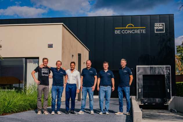 Be Concrete opent toonzaal, magazijn en opleidingshal in Beerse
