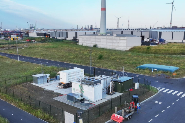 De installatie van Power to Hydrogen