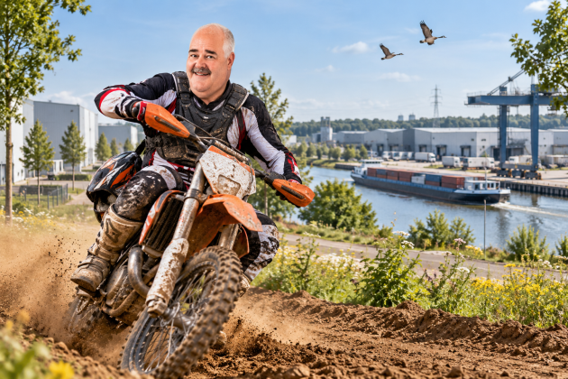 Motocross langs het kanaal