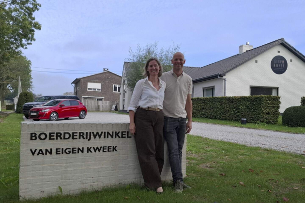 Sarah en Benny ontvangen iedereen tijdens het Open Boerderijweekend op 10 en 11 oktober in de Beekstraat 21 in Kaprijke