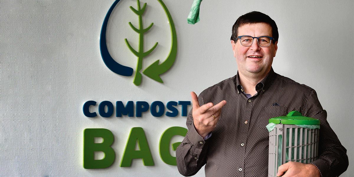 The Compost Bag Company - 10 sacchetti compostabili per bidoni della spazzatura, per giardino, cucina, ufficio e casa, 100% biodegradabili (verde
