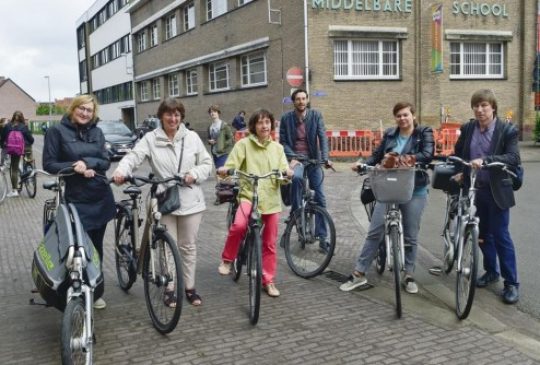 fietsen naar het werk