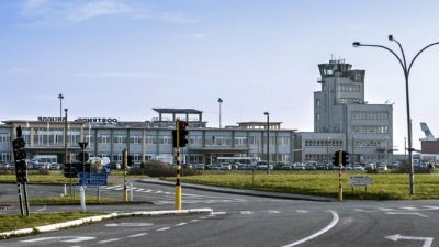 oostende airport buitenzicht